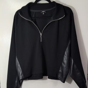 Express Black Zip-Up sweater